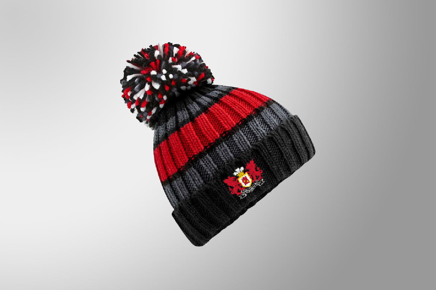 Llangennech RFC u13's Hyggy Bobble hat (One Size)