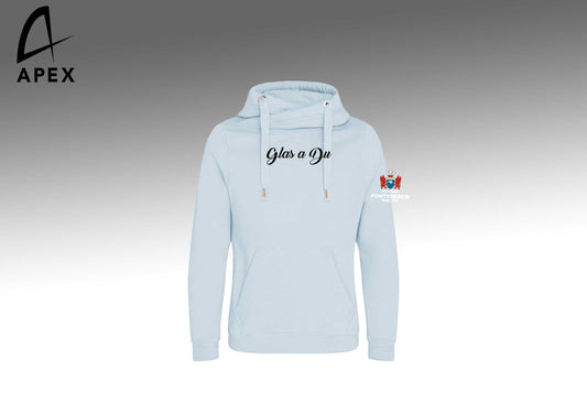 Pontyberem RFC Cross neck Women's hoodie - Sky Blue